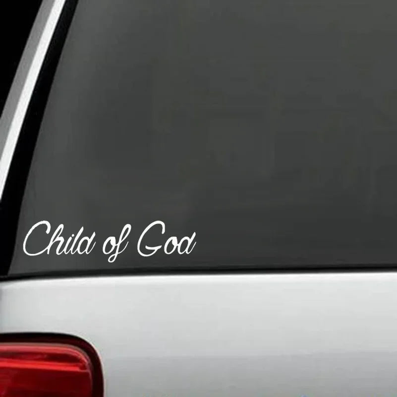 20.5cm*5cm Child Of God Funny Vinyl Decal Sticker Car Stickers Window Peaceful Pleasures Health and Wellness