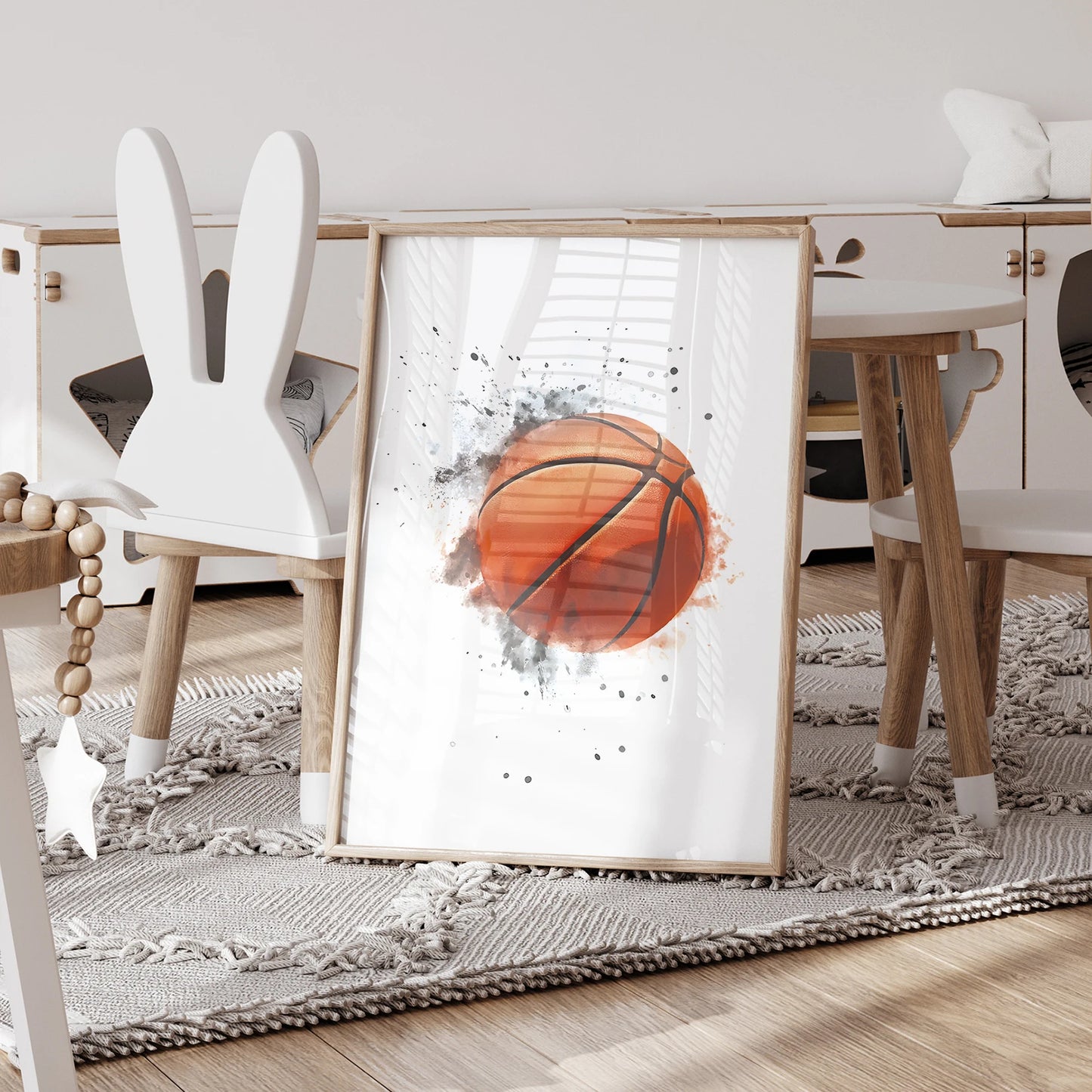 Personalized Basketball Player Canvas Wall Art – 3-Piece Set