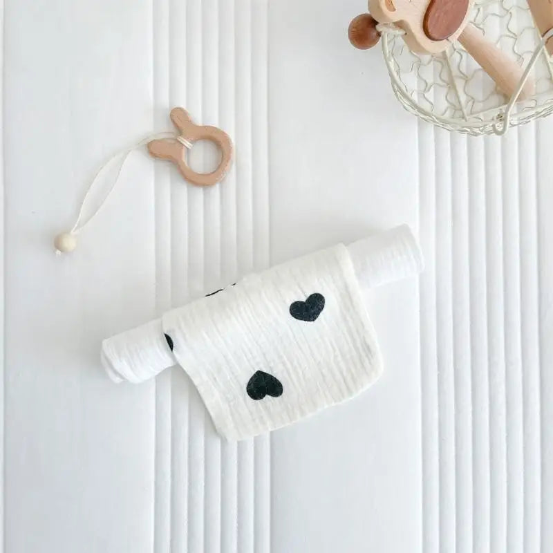 Cartoon Cotton Sweat Towel for Baby Toddler – Absorbent Back Pad