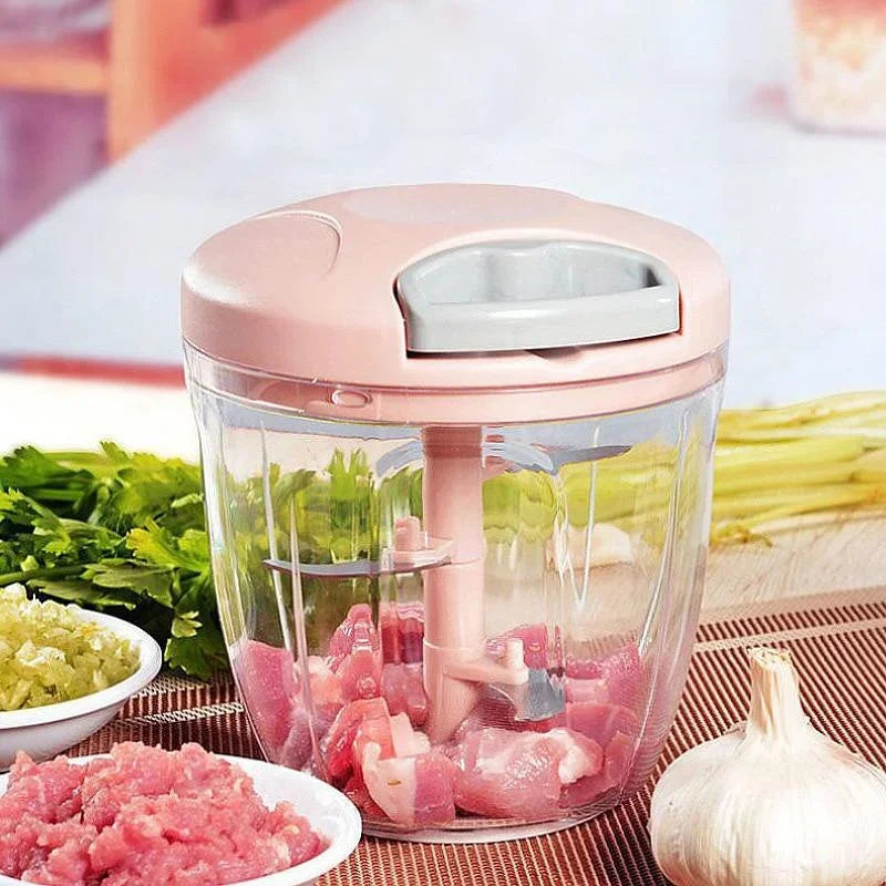 Manual Garlic Press, Food Masher & Vegetable Cutter Kitchen Tool
