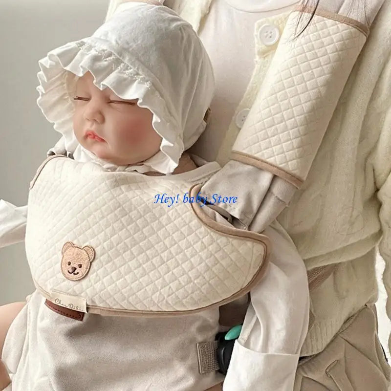 3-Pack Cartoon Cotton Baby Bibs & Waist Stool Cover Set