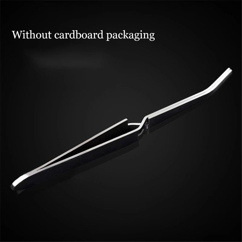 Stainless Steel Nail Art Tweezers | Manicure C-Curve Clip Tool