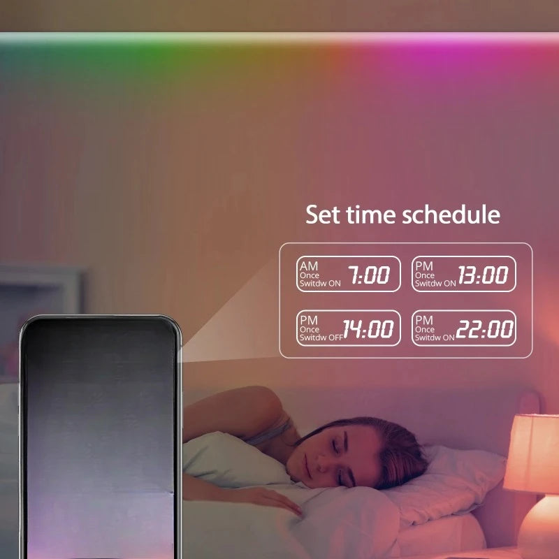 RGBIC Neon LED Strip Light Bluetooth App Control USB Waterproof
