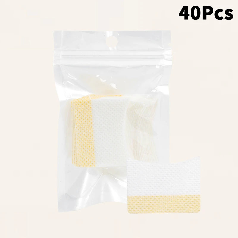 40/50Pcs Disposable Cotton Eyelashes Patch Sticker For Removing False Lash Eye Pads Patch Eyelash Extension Pad Women Makeup Peaceful Pleasures Health and Wellness 40Pcs White