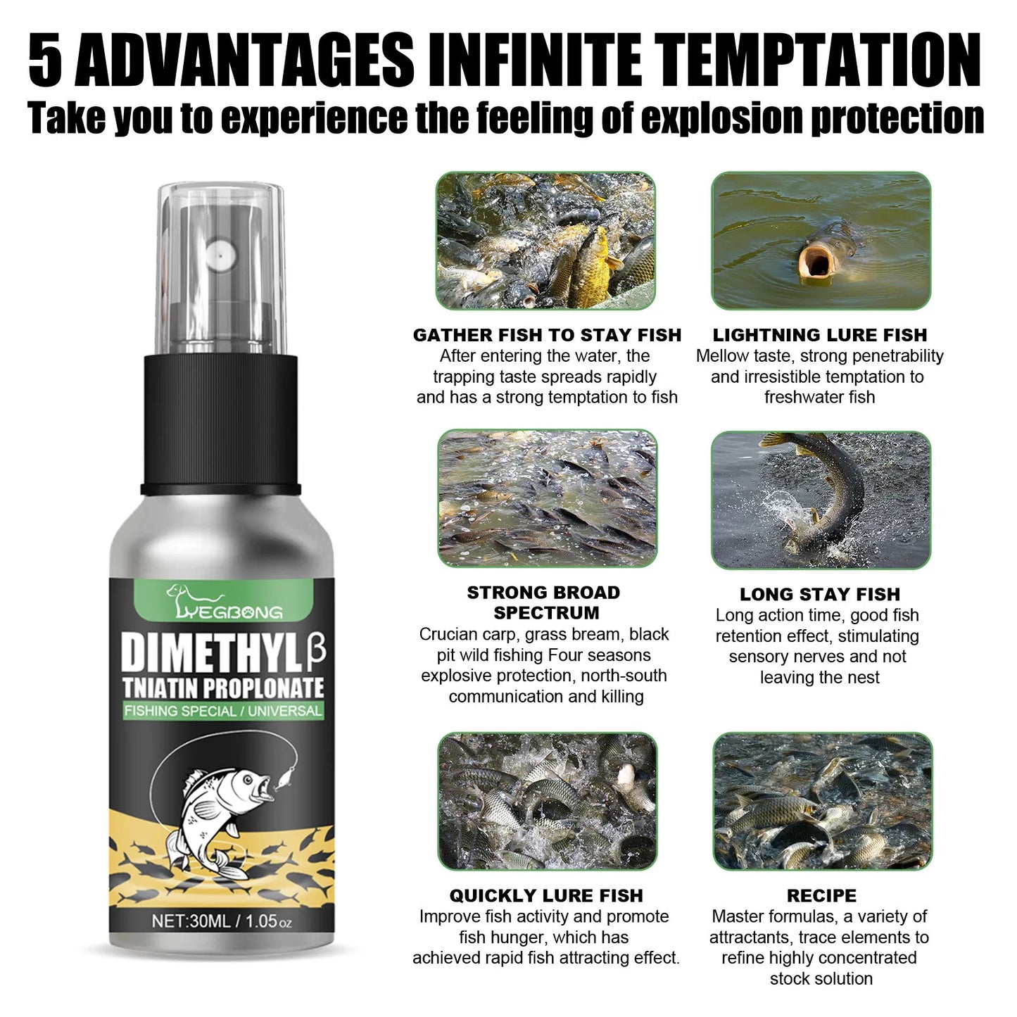 Fishing Baits Attractants 30ml Lures Liquid Attractant Natural Scent Drag For Sea River Freshwater Fish Effective Attract Fish Peaceful Pleasures Health and Wellness