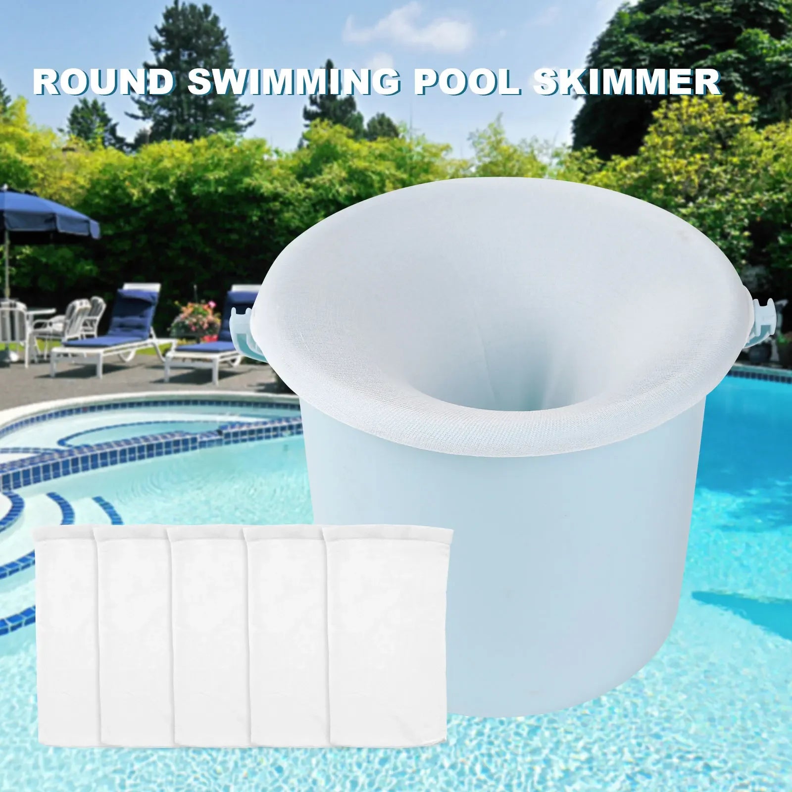 5/10/20/30/50/100pcs Filter Storage Pool Skimmer Socks Nylon Swimming Pool Filter Socks For Baskets Skimmers White Pool Supply Peaceful Pleasures Health and Wellness