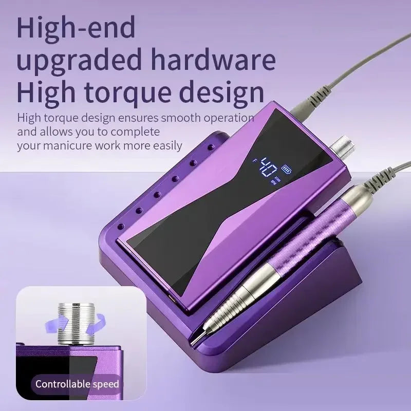Professional 40000RPM Brushless Nail Drill Machine 85W | Salon