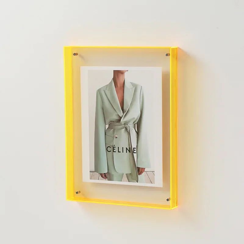 Transparent Acrylic Photo Frame – Wall Mount or Tabletop