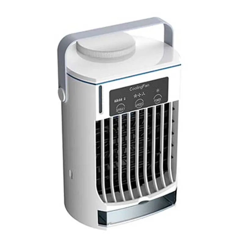 Factory Direct Sale Silent Operation Desktop Cold Fan Cooler Ideal for Noise-Free Cooling in Leisure Spaces Peaceful Pleasures Health and Wellness WHITE