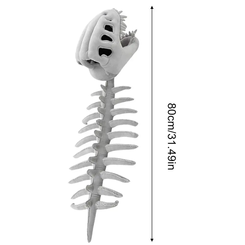Funny Dinosaur Skeleton Headpiece Wearable Plush Costume Hat Soft Dino Skull Toy For Adults Kids Boys Girls Home Halloween Party Peaceful Pleasures Health and Wellness Gray M