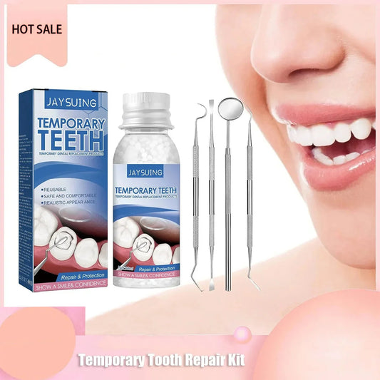Temporary Resin Tooth Repair Kit Shapeable Solid Glue Denture Adhesive Teeth Whitening Gel Fill Resin FalseTeeth Solid Glue Peaceful Pleasures Health and Wellness