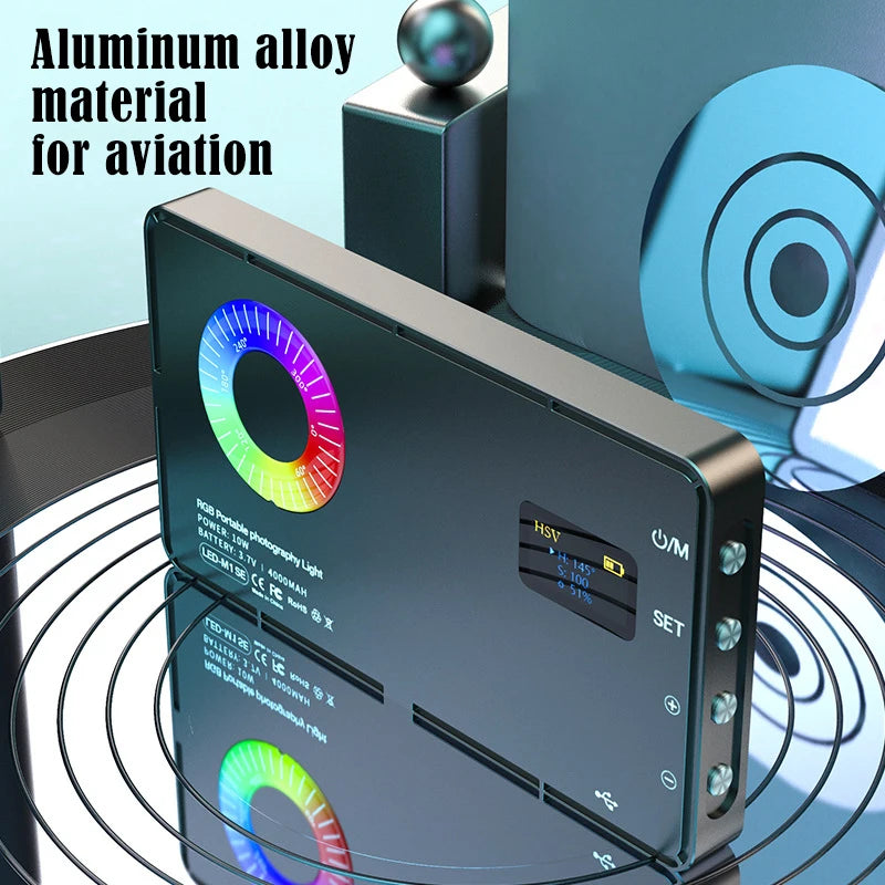 Mobile Led Light For Cell Phone Portable Led Light Portable Rechargeable Led Lamp Selfie Led Light Video Shooting Light RGB Peaceful Pleasures Health and Wellness