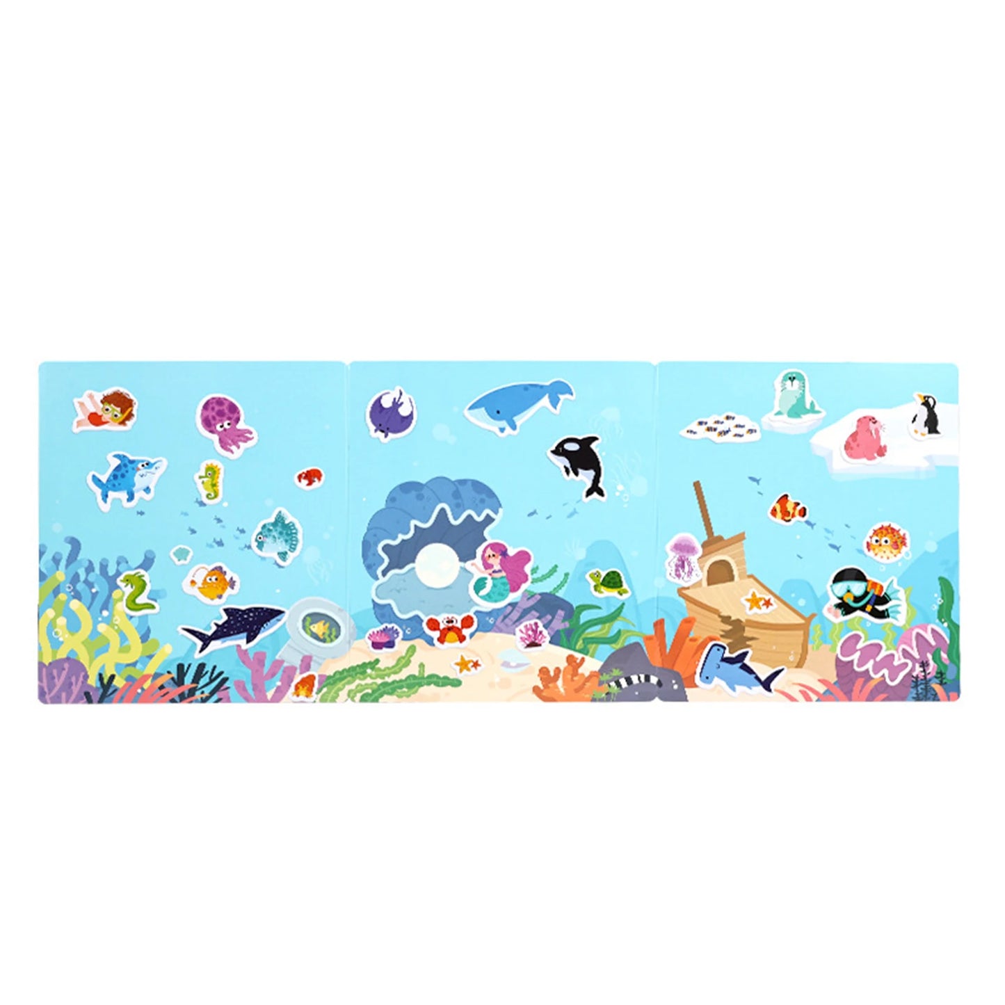 Reusable Sticker Book for Toddlers | Educational Color Toy