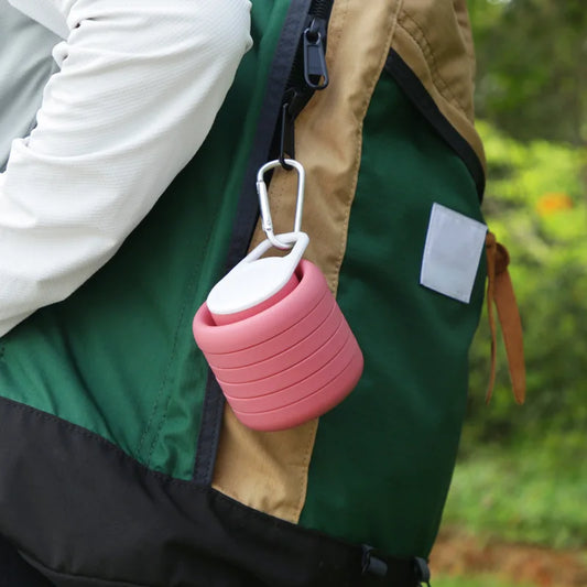 Silicone Collapsible Travel Sports Water Bottle 600ml Collapsible Water Bottle Peaceful Pleasures Health and Wellness