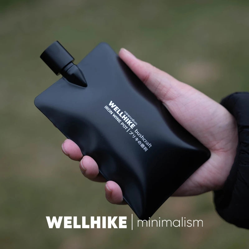 6oz Stainless Steel Flat Flask – Portable Camping Flask Portable Flat Flask Peaceful Pleasures Health and Wellness