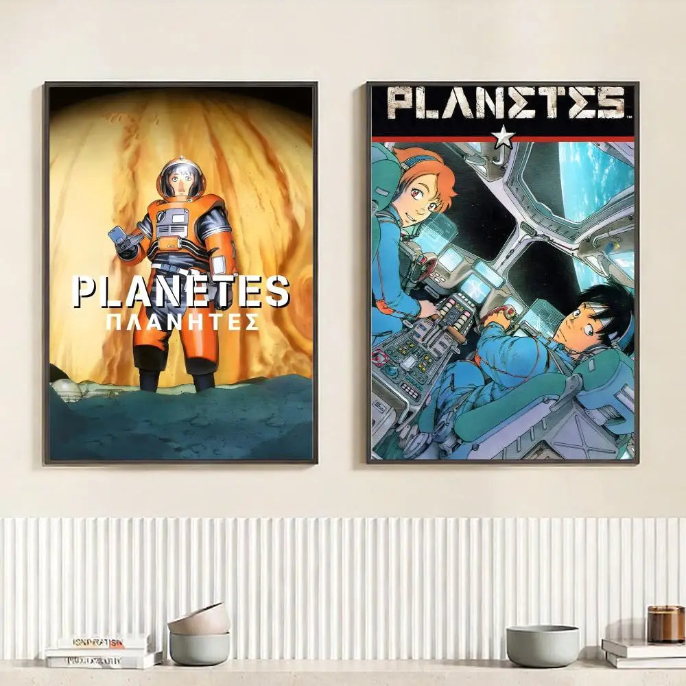 Anime Planetes HD Self-Adhesive Waterproof Wall Poster Anime Wall Poster Peaceful Pleasures Health and Wellness