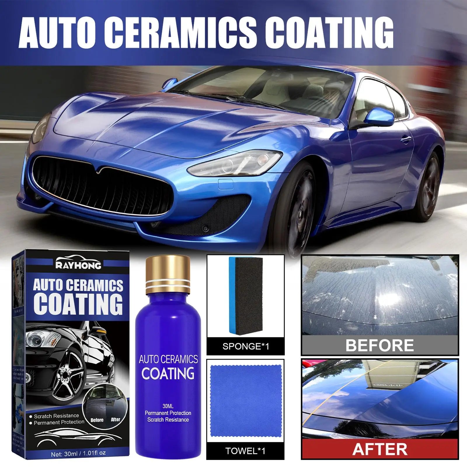 Nano-coating Car Maintenance Liquid for Paint Care Peaceful Pleasures Health and Wellness