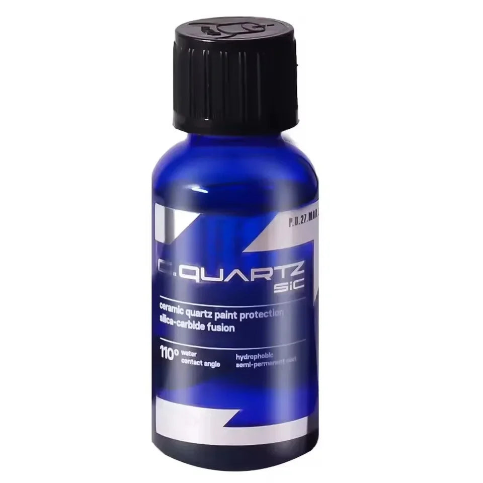 For CAR CQUARTZ SiC 30ml Kit Car Ceramic Coating Finish Quartz Based Nanotechnology Bonds To Paint Glass Metal and Plastic Peaceful Pleasures Health and Wellness