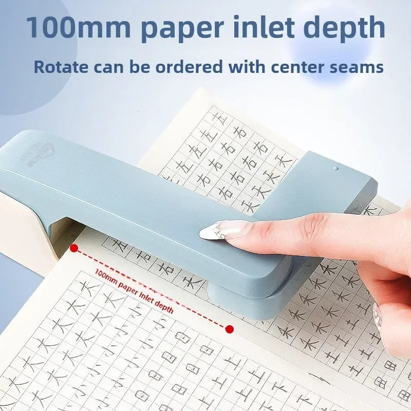 1pc Large 360 degree rotating stapler labor-saving and fashionable office student stapler high aesthetic value stapler Peaceful Pleasures Health and Wellness