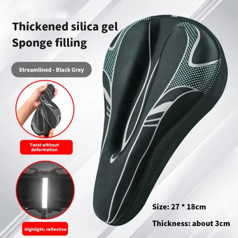 3D GEL Bike Seat Cover – MTB & Road Bicycle Saddle Cushion