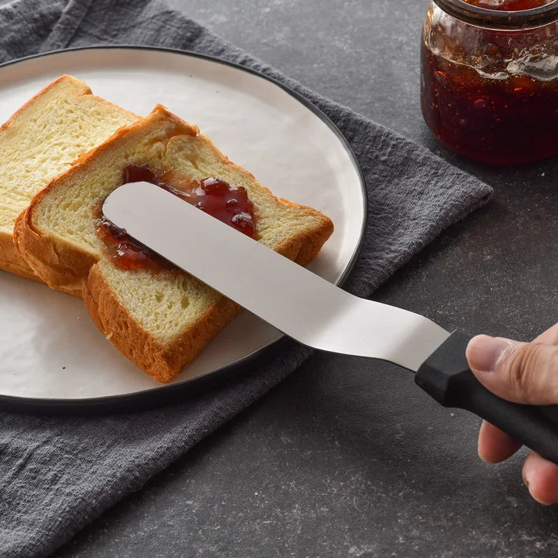 Hot Stainless Steel Cream Spatula Baking Tools 6/8/10 "Cake Decorating Spatula Spread Flat Baking Pastry Tools Kitchen Supplies Peaceful Pleasures Health and Wellness
