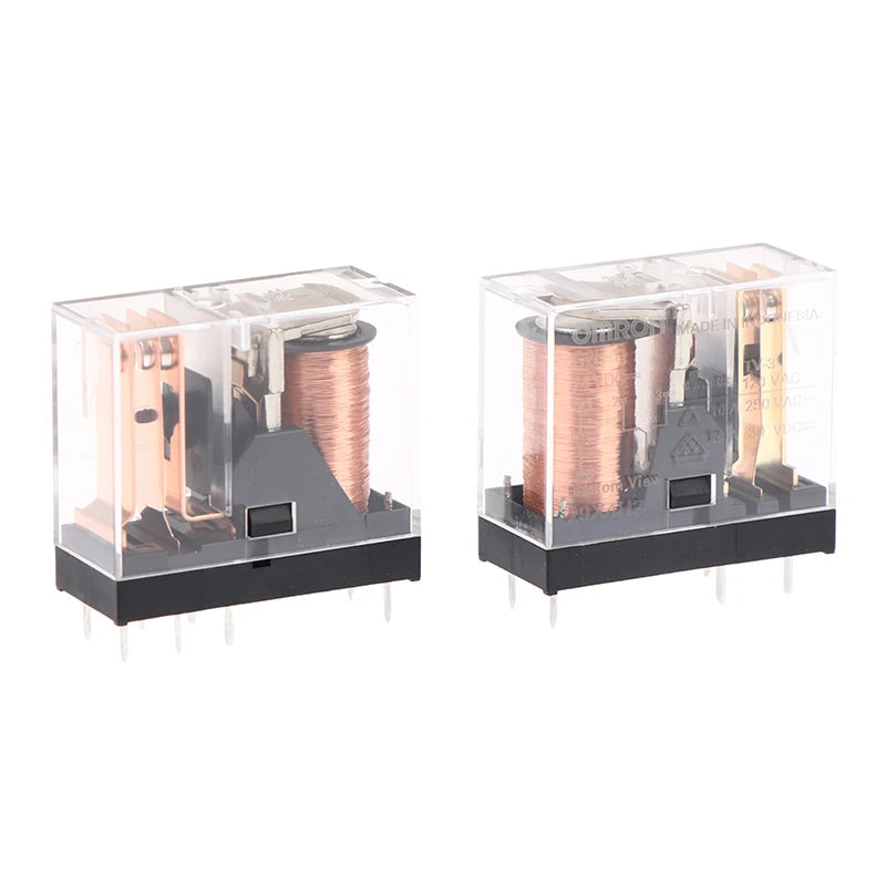 1Pc 5/8Pin 10A 250VAC Miniature Low-Power Relay G2R 12VDC 24VDC 12V 24V G2R-1 G2R-1-E DC12V DC24V Solder Terminals Peaceful Pleasures Health and Wellness