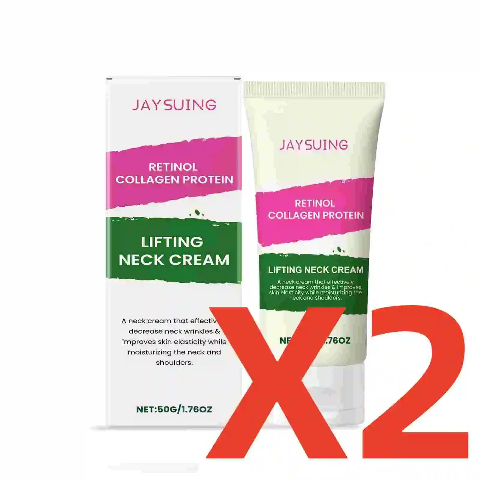 Collagen Neck Cream Anti Aging Reduces Wrinkles Lines Improve Double Chin Sagging Lifts Tightens Brighten Skin Beauty Neck Cream Peaceful Pleasures Health and Wellness 100g boxed