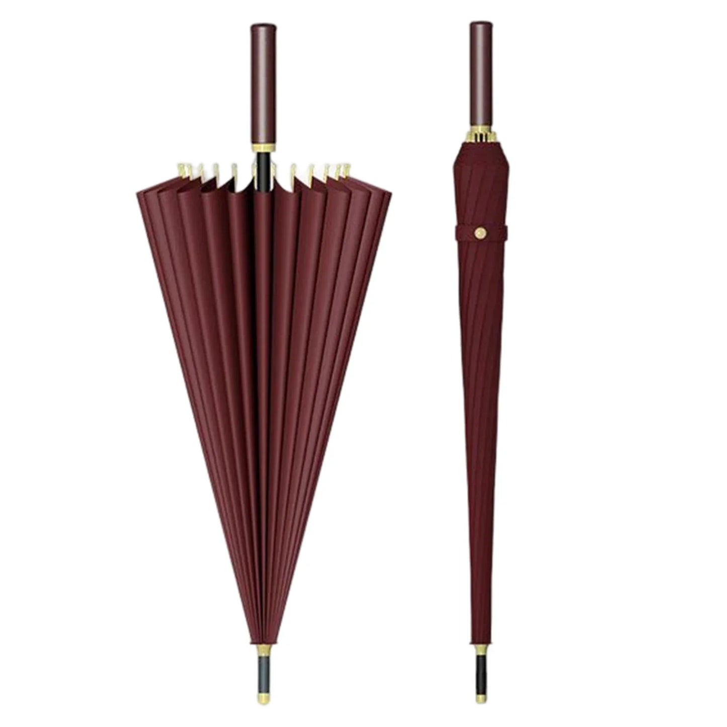 HOBBAGGO 24-Rib Auto Open Windproof All-Weather Umbrella