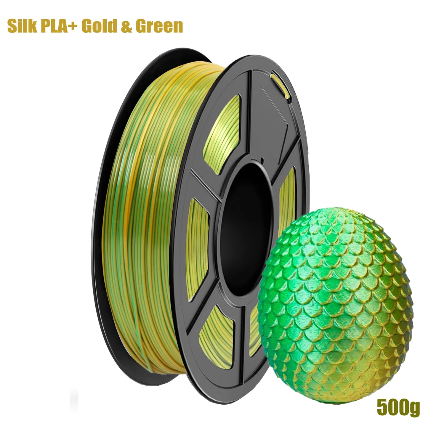 Silk Dual Color PLA Filament 1.75mm – 4 Spools | DINGSUN 3D