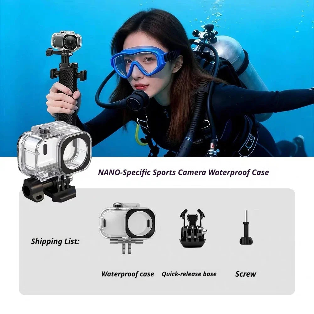 60M Waterproof Dive Housing Case for DJI Osmo Nano