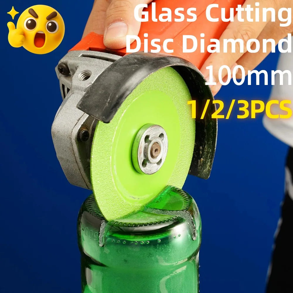 100mm Glass Cutting Disc Diamond Ultra-thin Saw Blade Diamond Jade Wine Bottle Ceramic Polish Angle Grinder Machine Peaceful Pleasures Health and Wellness