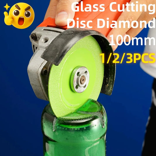 100mm Glass Cutting Disc Diamond Ultra-thin Saw Blade Diamond Jade Wine Bottle Ceramic Polish Angle Grinder Machine Peaceful Pleasures Health and Wellness