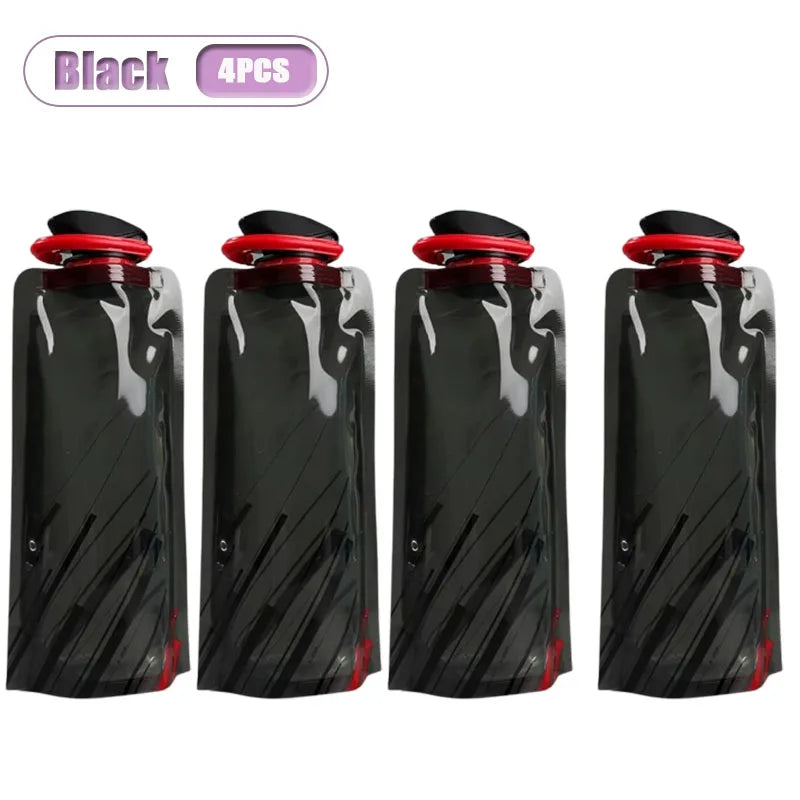 Collapsible Water Bag 700ml | Foldable Flask Hiking Camping