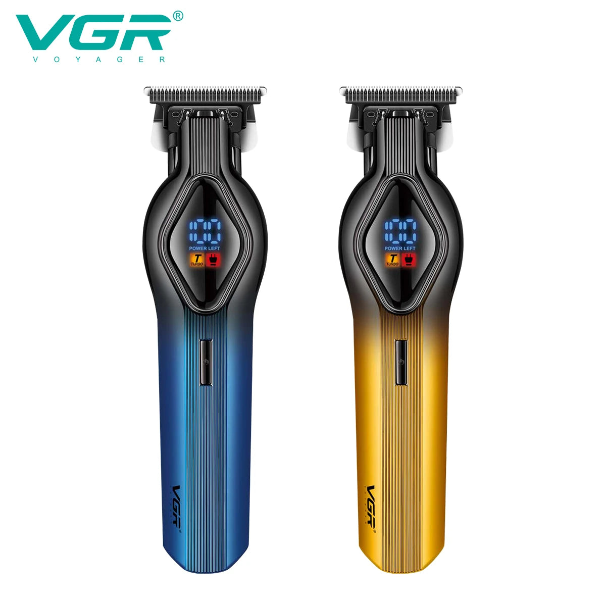 VGR 921 cross-border new electric hair clipper LCD digital display hair salon engraving special oil head electric clippers Peaceful Pleasures Health and Wellness