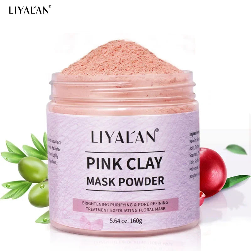 Pink Clay Mask Powder – Pore Purifying & Brightening Peaceful Pleasures Health and Wellness