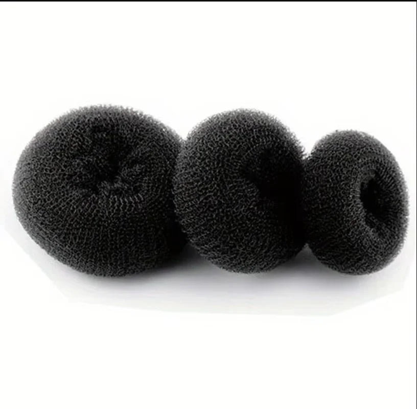 3PCS Maruki Head Hair Curler, Korean Style Versatile Hair Accessories, Fluffy Curled Lady Easy Big Ring Hair Styling Tools Peaceful Pleasures Health and Wellness 3PCS Black