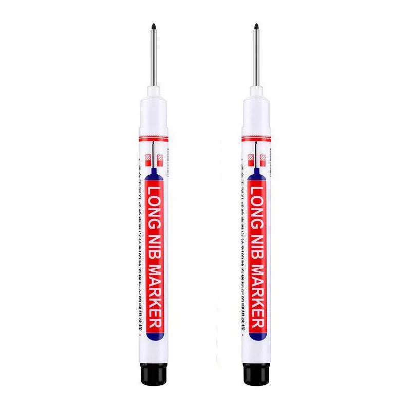Deep Hole Long Nib Head Markers Metal Perforating Pen Waterproof