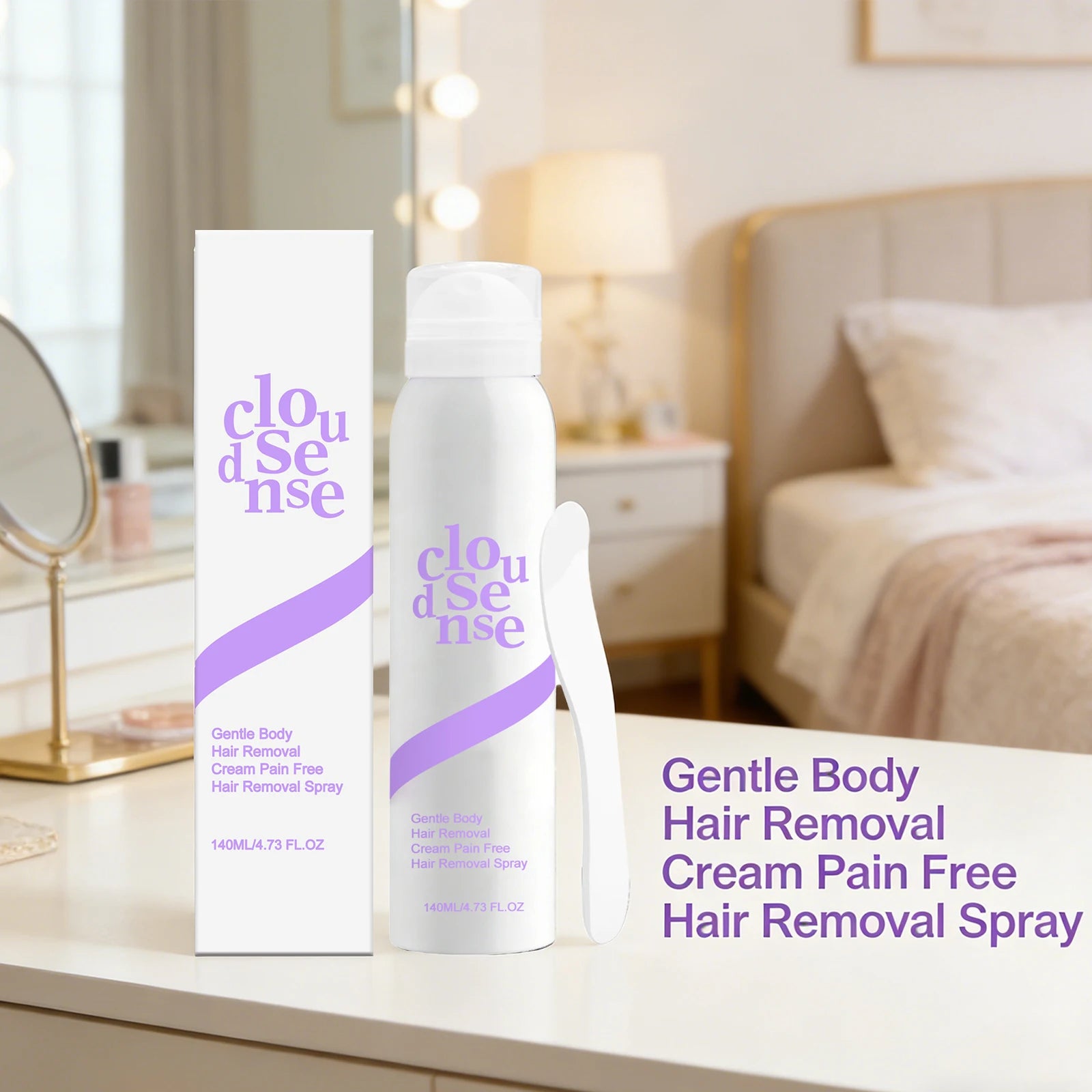 Mild Body Hair Removal Spray – Natural Plant Formula 140ml Hair Removal Spray Peaceful Pleasures Health and Wellness