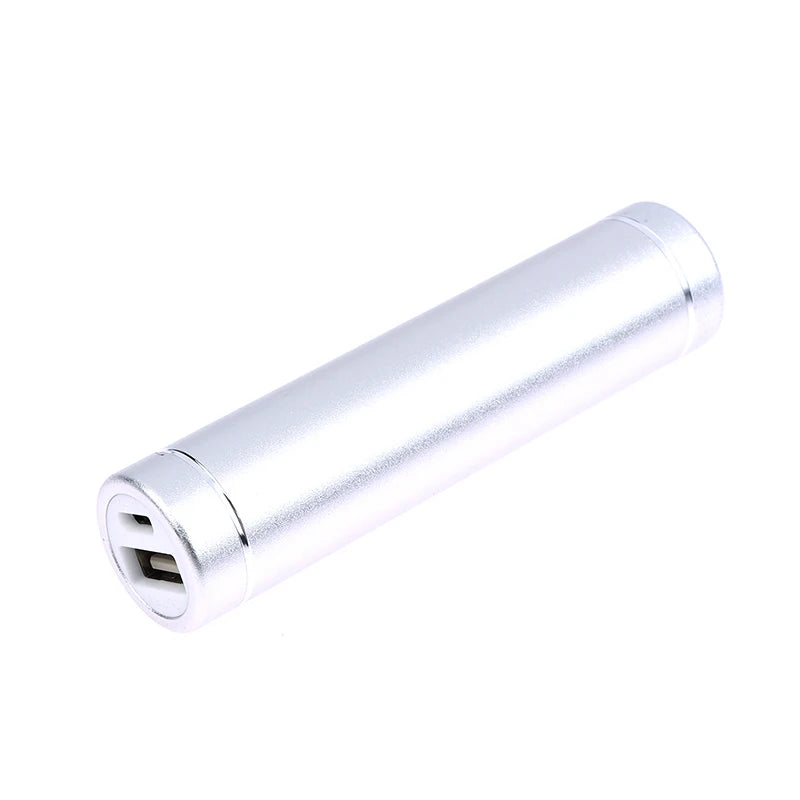 Versatile 18650 Power Bank Case Kit Cylindrical Aluminum Alloy Welding-Free Type C Mobile Power Supply Kit Battery Case Peaceful Pleasures Health and Wellness Silver