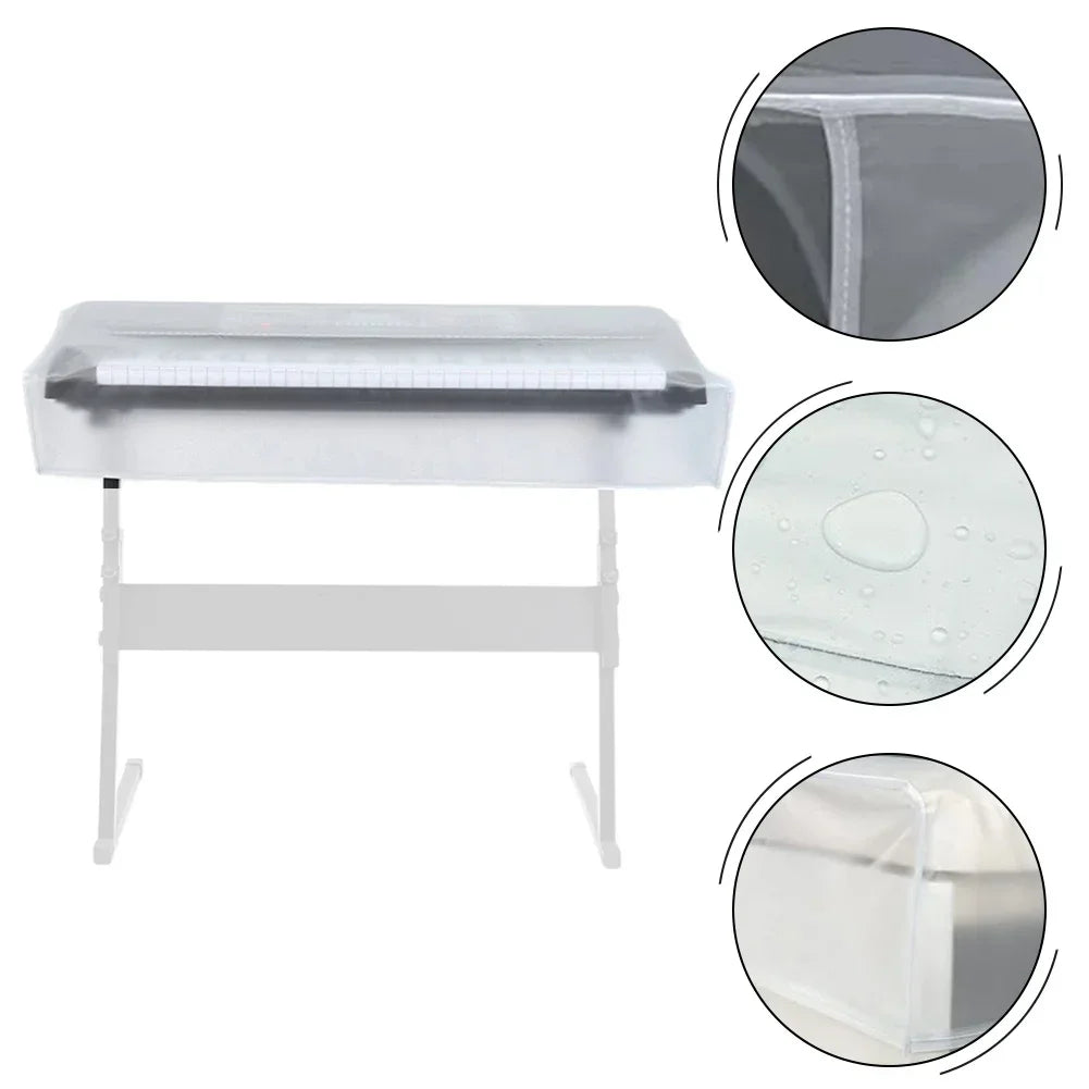 Electronic Keyboard Dust Cover – 61–76 Key Waterproof PEVA