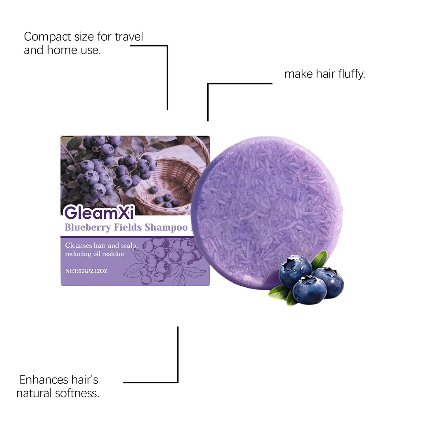 Gentle Cleansing Shampoo Bar Hydrating Strengthen Hair Roots Scalp Treatment Shiny Hair Lasting Fragrance Smoothing Shampoo Soap Peaceful Pleasures Health and Wellness