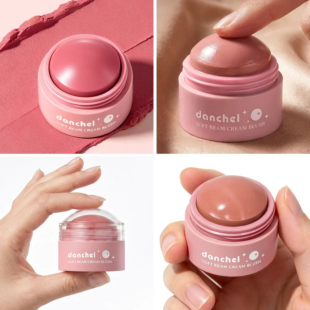 Danchel Soft Beam Cream Blush – Multi-Use, Long-Wearing, 6 Shades