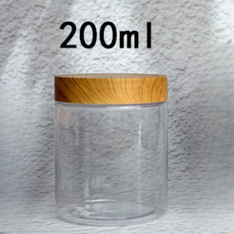 Clear Plastic Cosmetic Jars with Lids | Travel Storage Containers