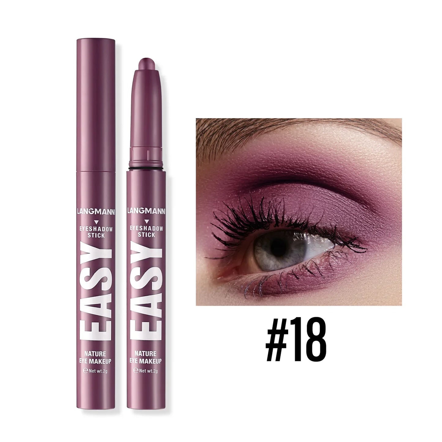 Langmanni Pearlescent Matte Eyeshadow Pencil – Waterproof Shimmer