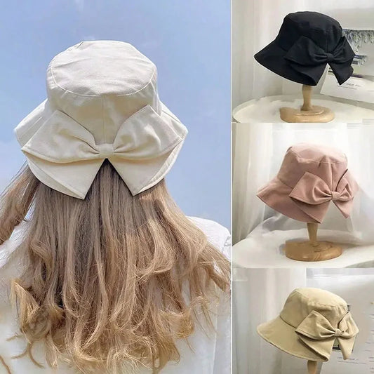Women's Reversible Bowknot Bucket Hat | UV Sun Protection Women's Bucket Hat Peaceful Pleasures Health and Wellness