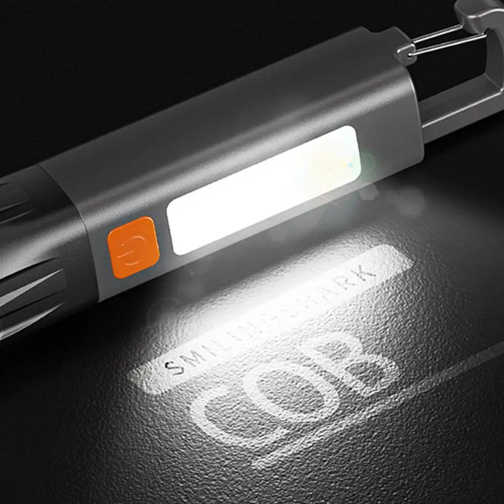 Zoomable LED EDC Flashlight | 7-Mode USB-C Rechargeable Torch LED EDC Flashlight Peaceful Pleasures Health and Wellness