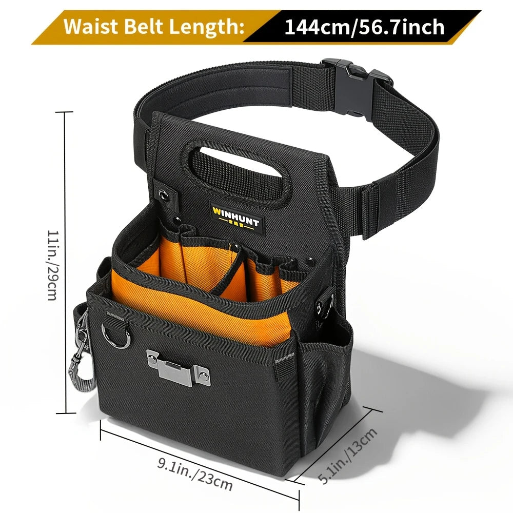 WINHUNT 600D Oxford Tool Belt Bag | Electrician & Carpenter