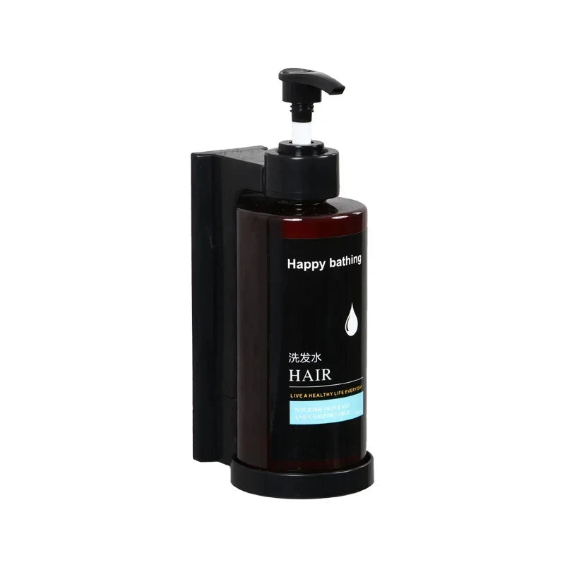 Wall Mounted Dual Soap Dispenser – No-Drill Shampoo & Gel