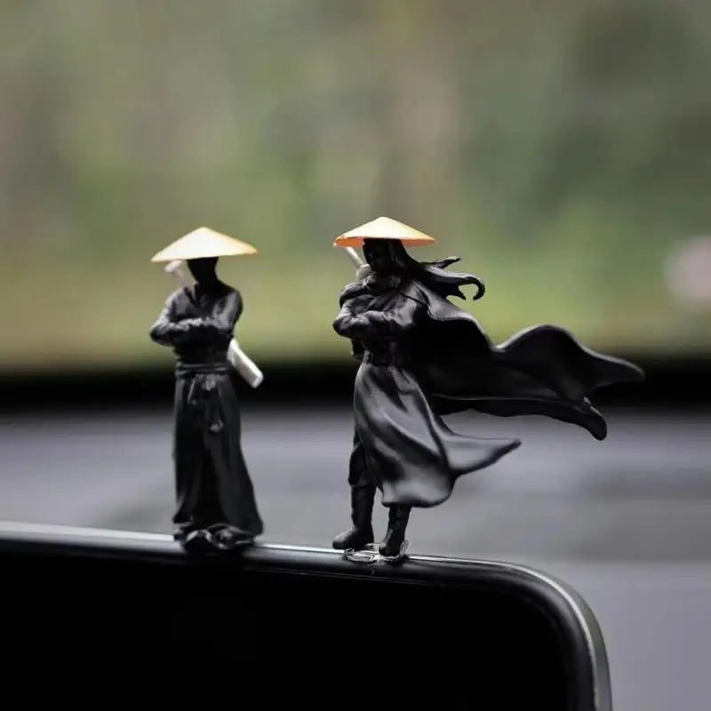 Samurai Mini Figures Set of 4 | 50mm PVC Warrior Desk Decor