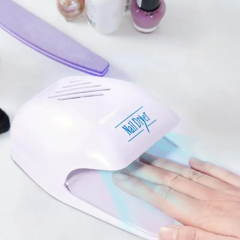 Portable Nail Fan Dryer for Regular Polish | One-Key Operation